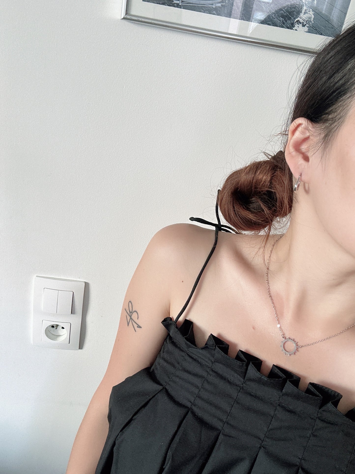 Sun stainless steel necklace