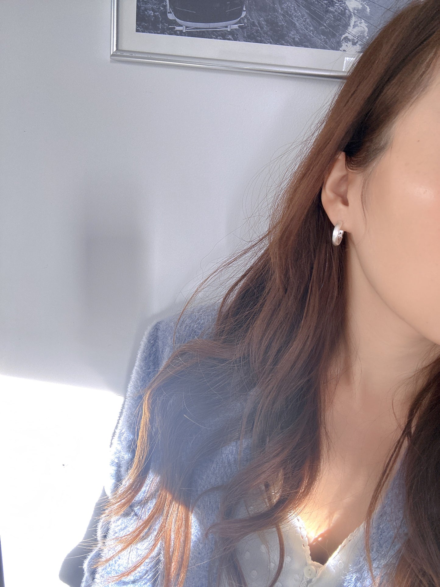 925 sterling silver hoop classic earrings