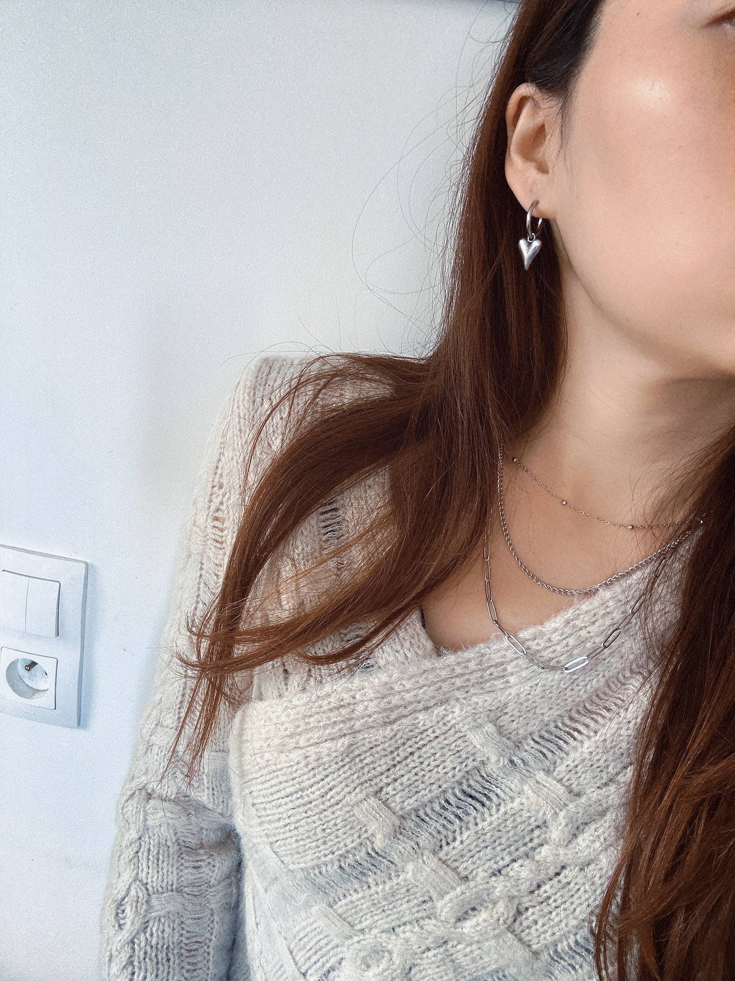 Soul Mate & Stainless steel 3 layers necklace