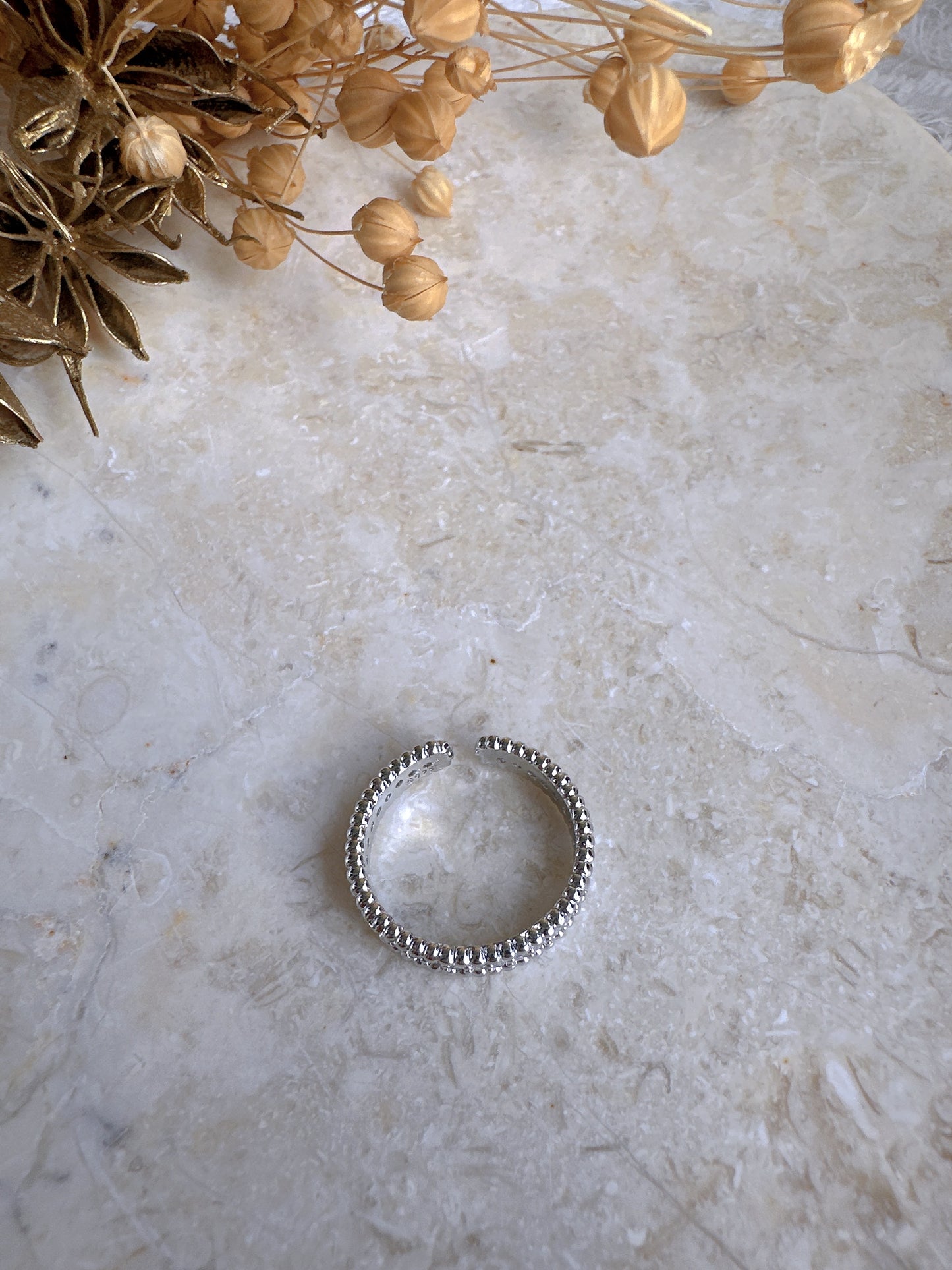 925 sterling Silver adjustable ring