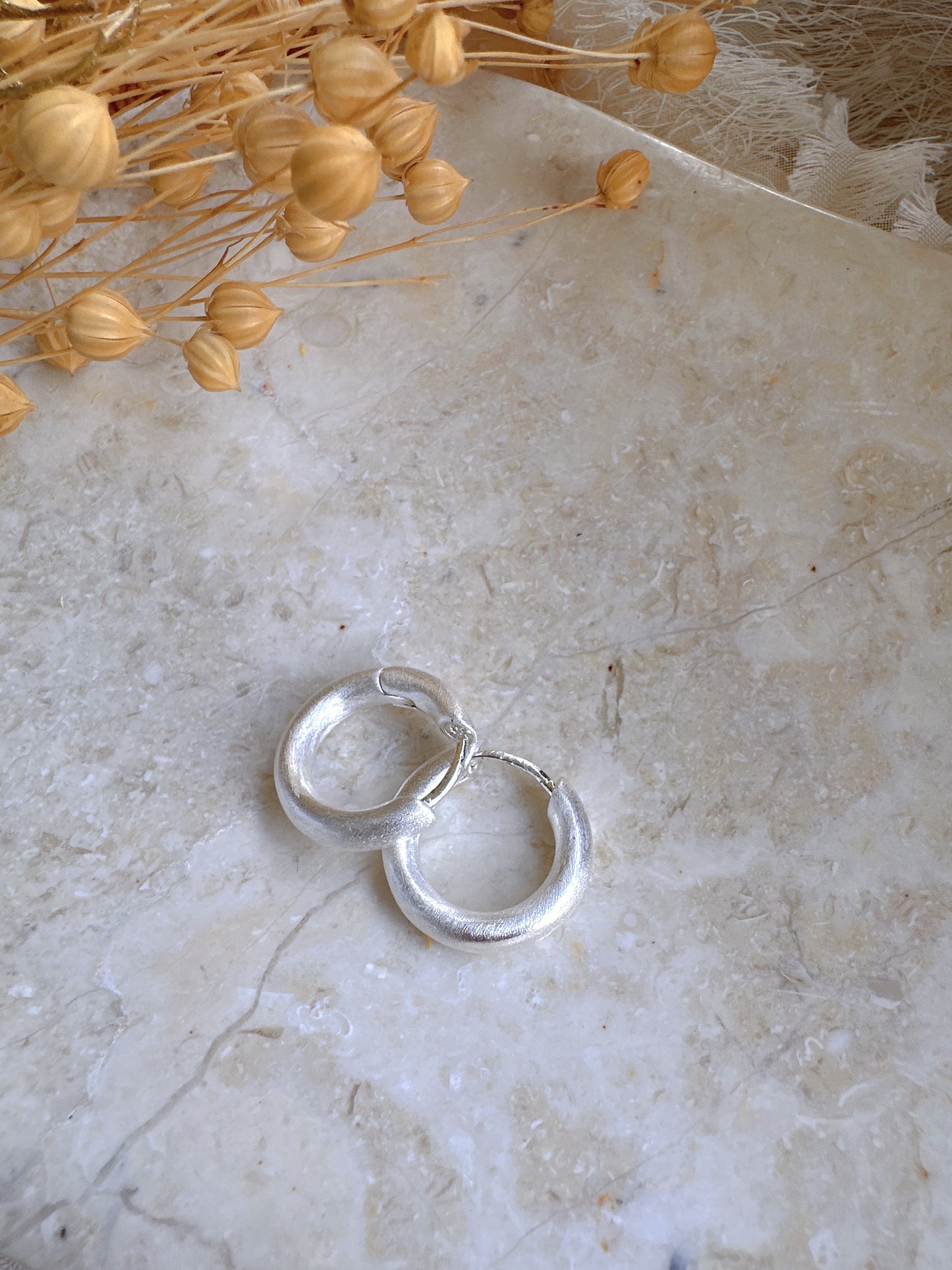 925 sterling silver hoop classic earrings