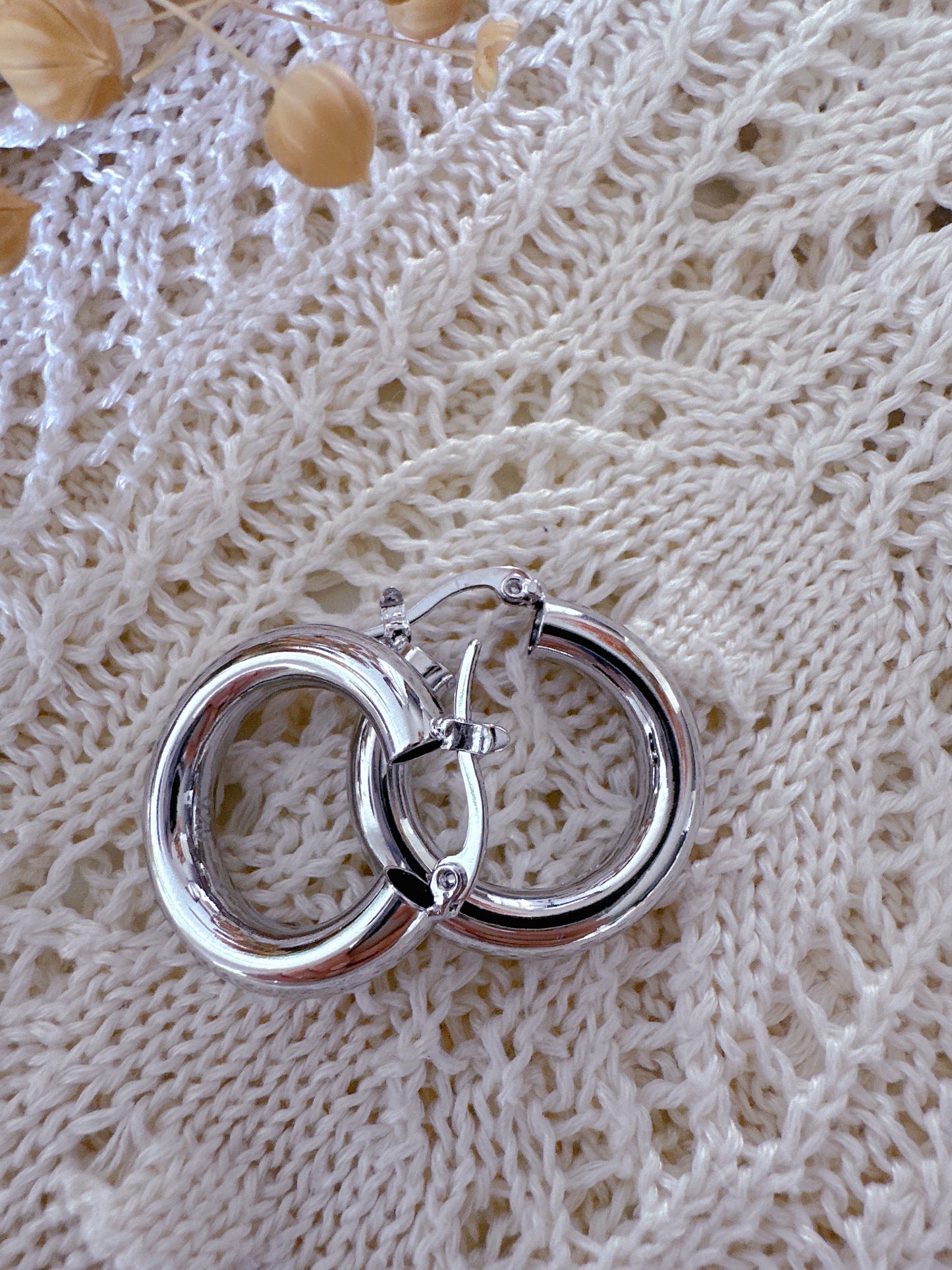 925 sterling silver hoop earrings