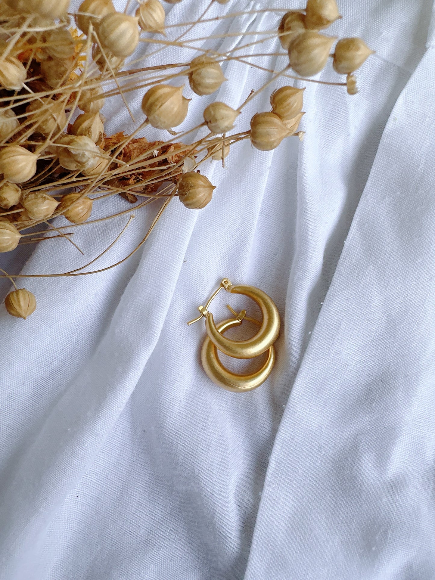 925 silver post mini hoop earrings