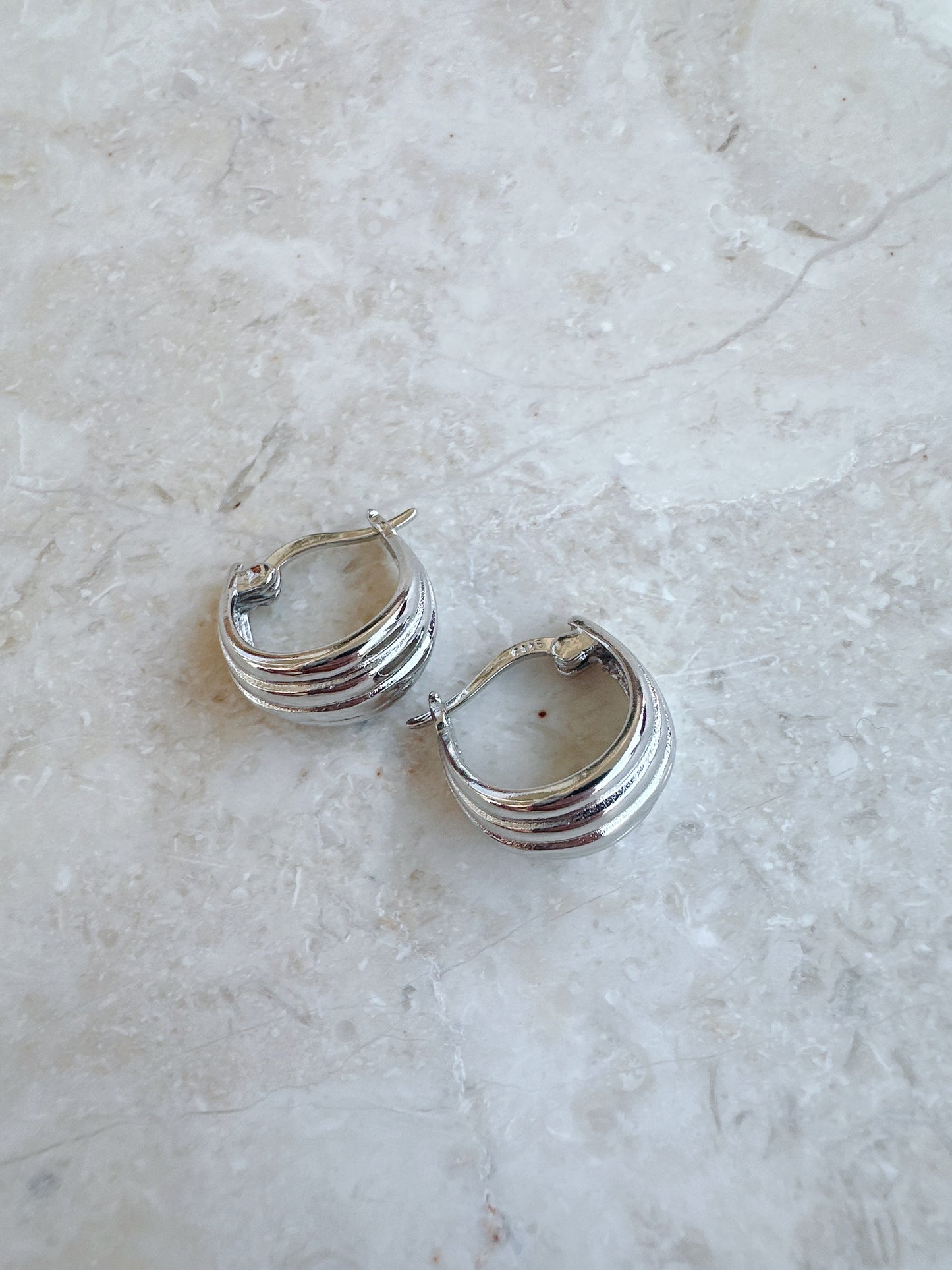 925 sterling silver mini hoop earrings