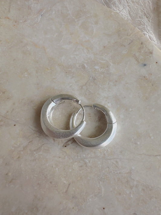 20mm 925 silver post earrings