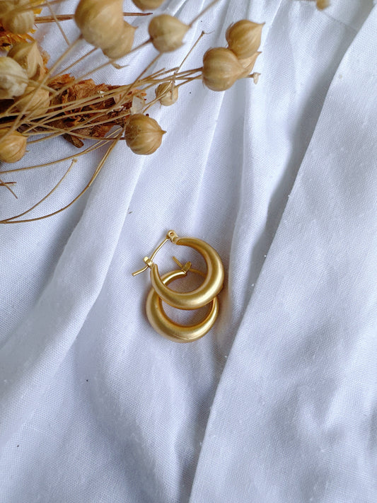 925 silver post mini hoop earrings