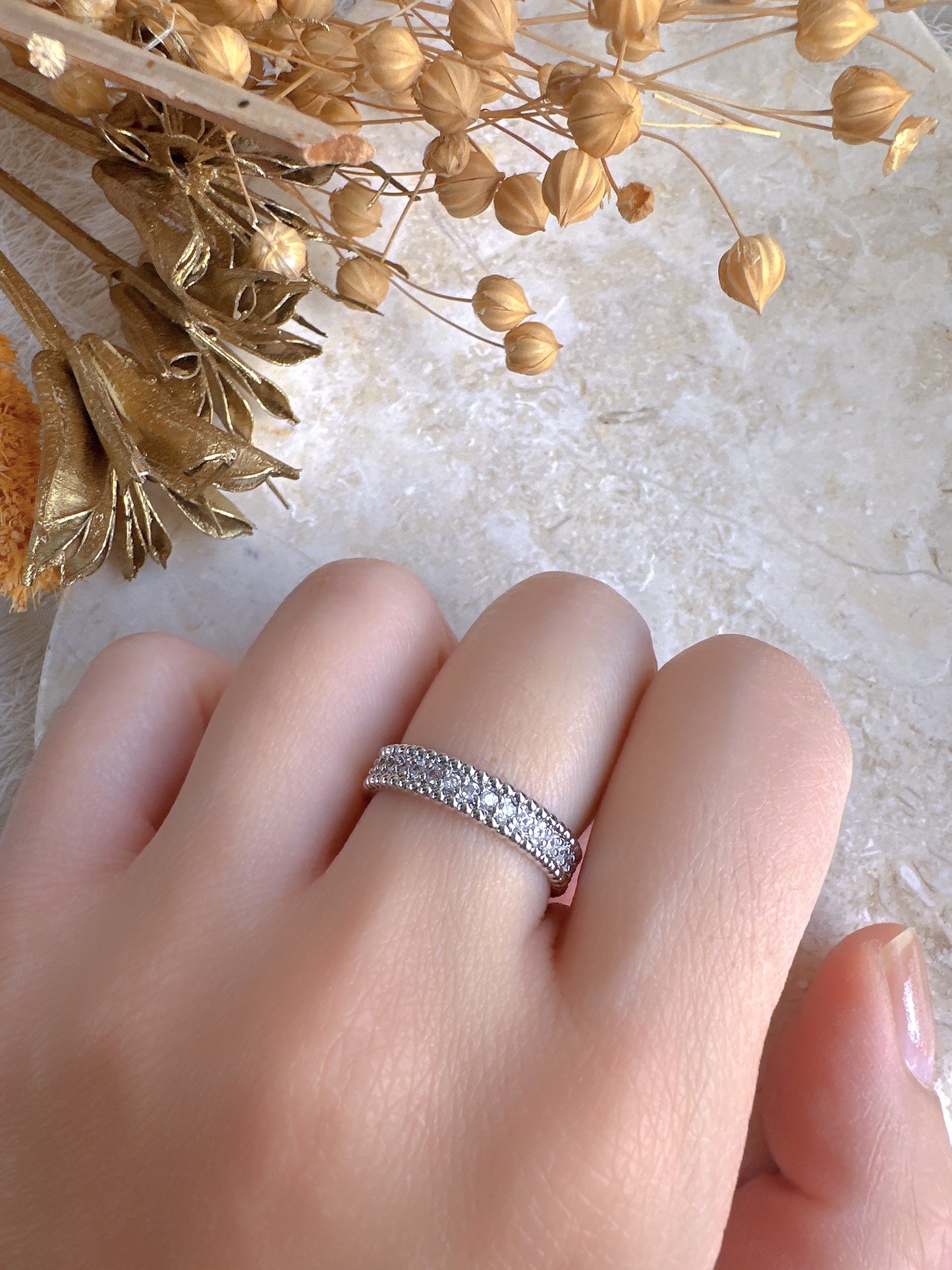 925 sterling Silver adjustable ring