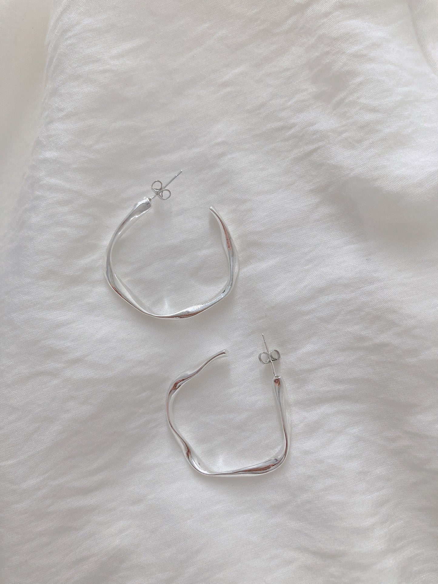 35mm 925 silver post earrings