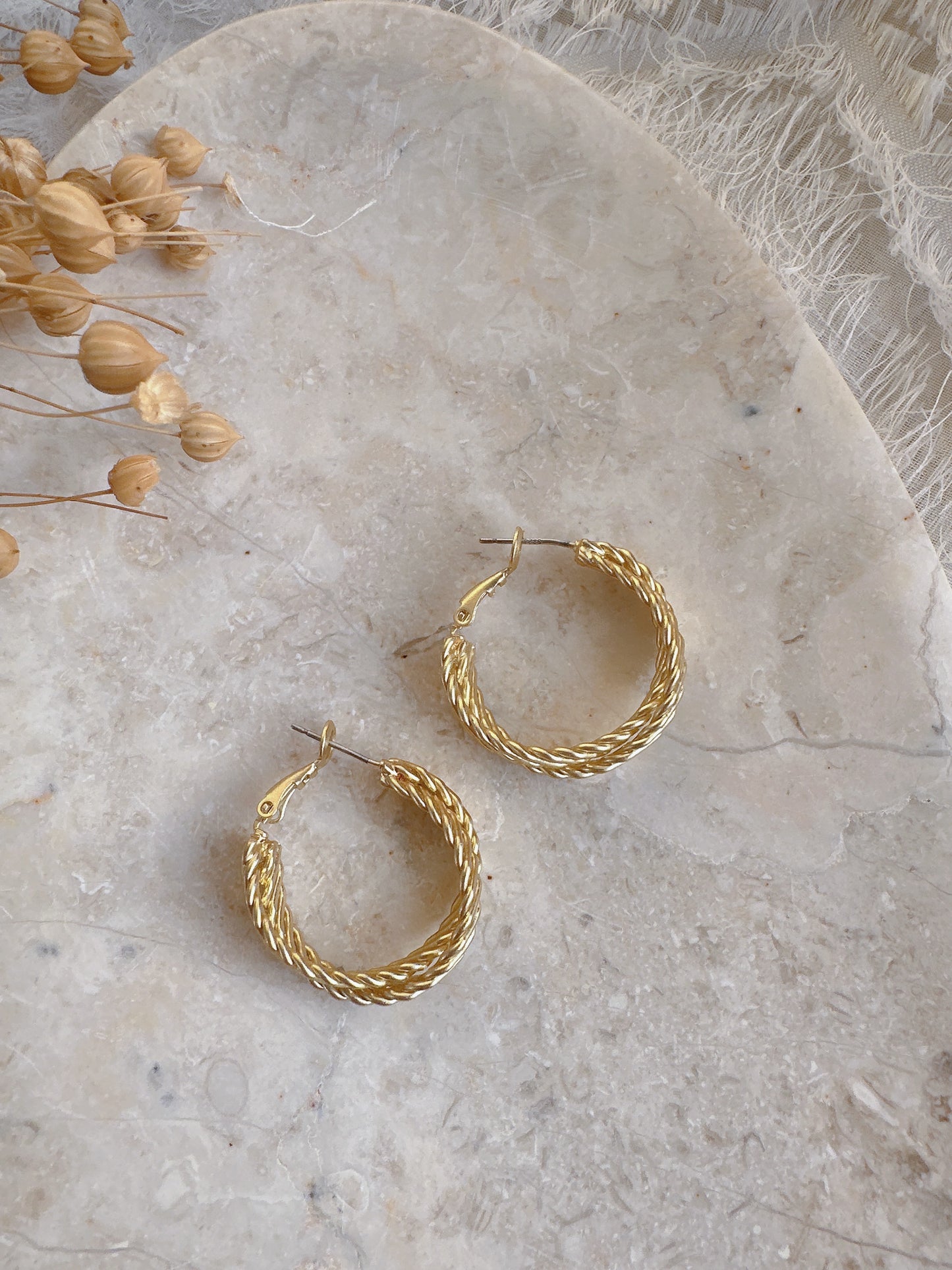 Soul Mate J & 925 Sterling Silver Earrings