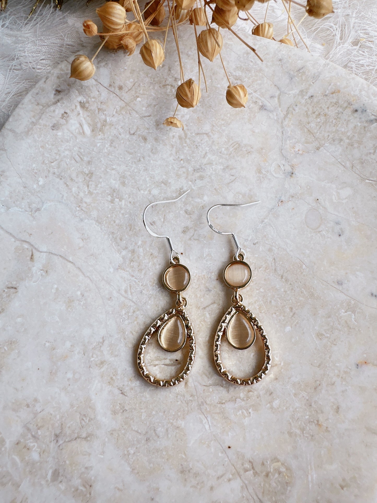 925 Silver post bohémia style earrings