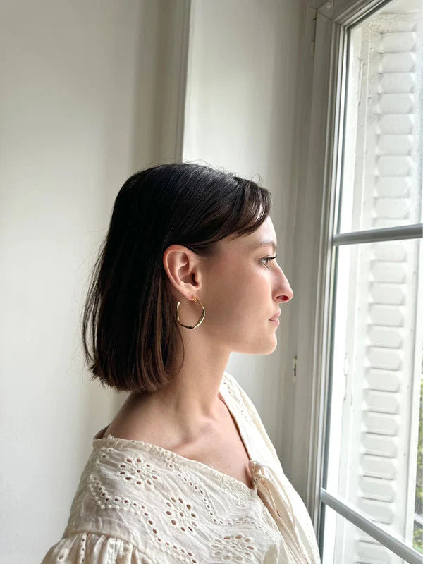 35mm 925 silver post earrings