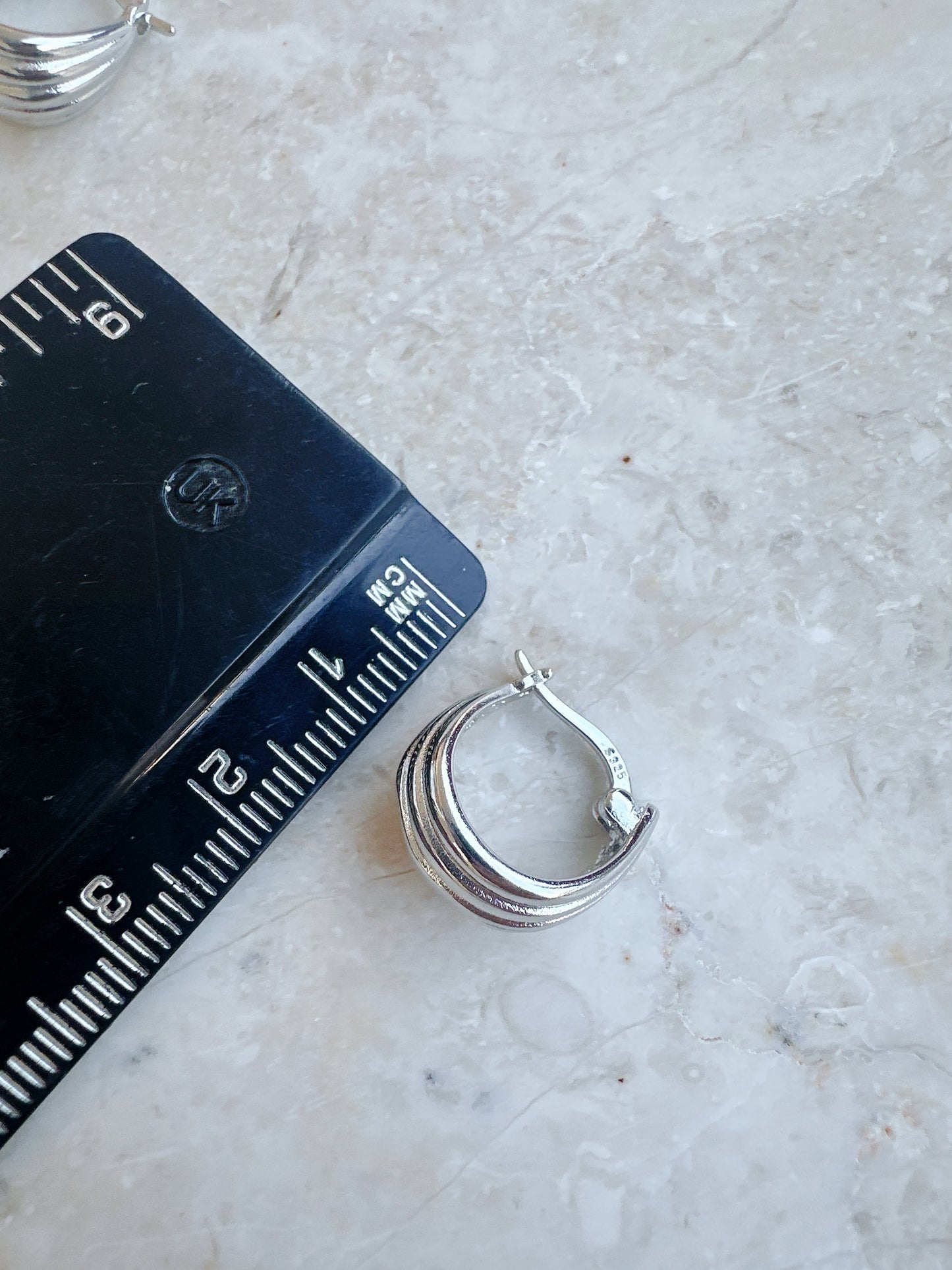 925 sterling silver mini hoop earrings