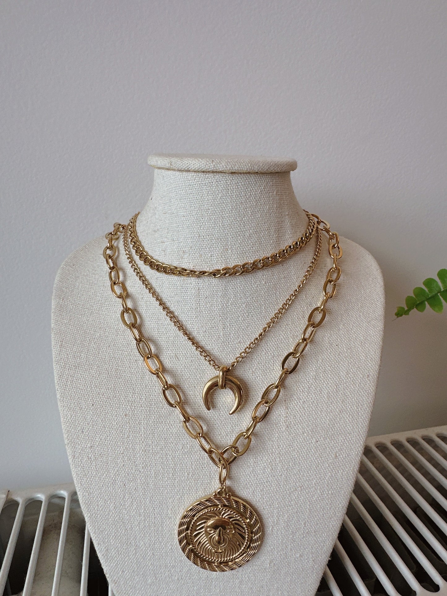 Set of bohemian style necklaces