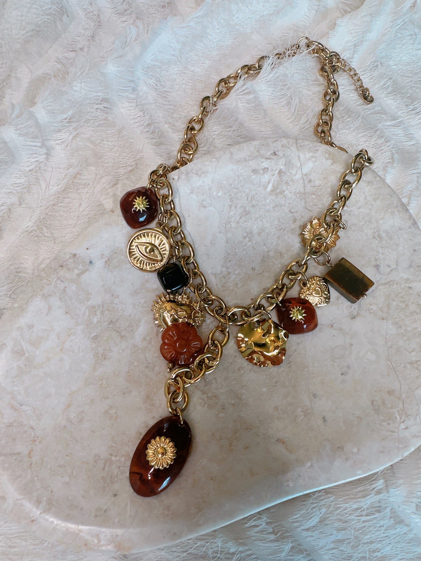 Soul Mate 133 & Bohemian style stainless steel necklace