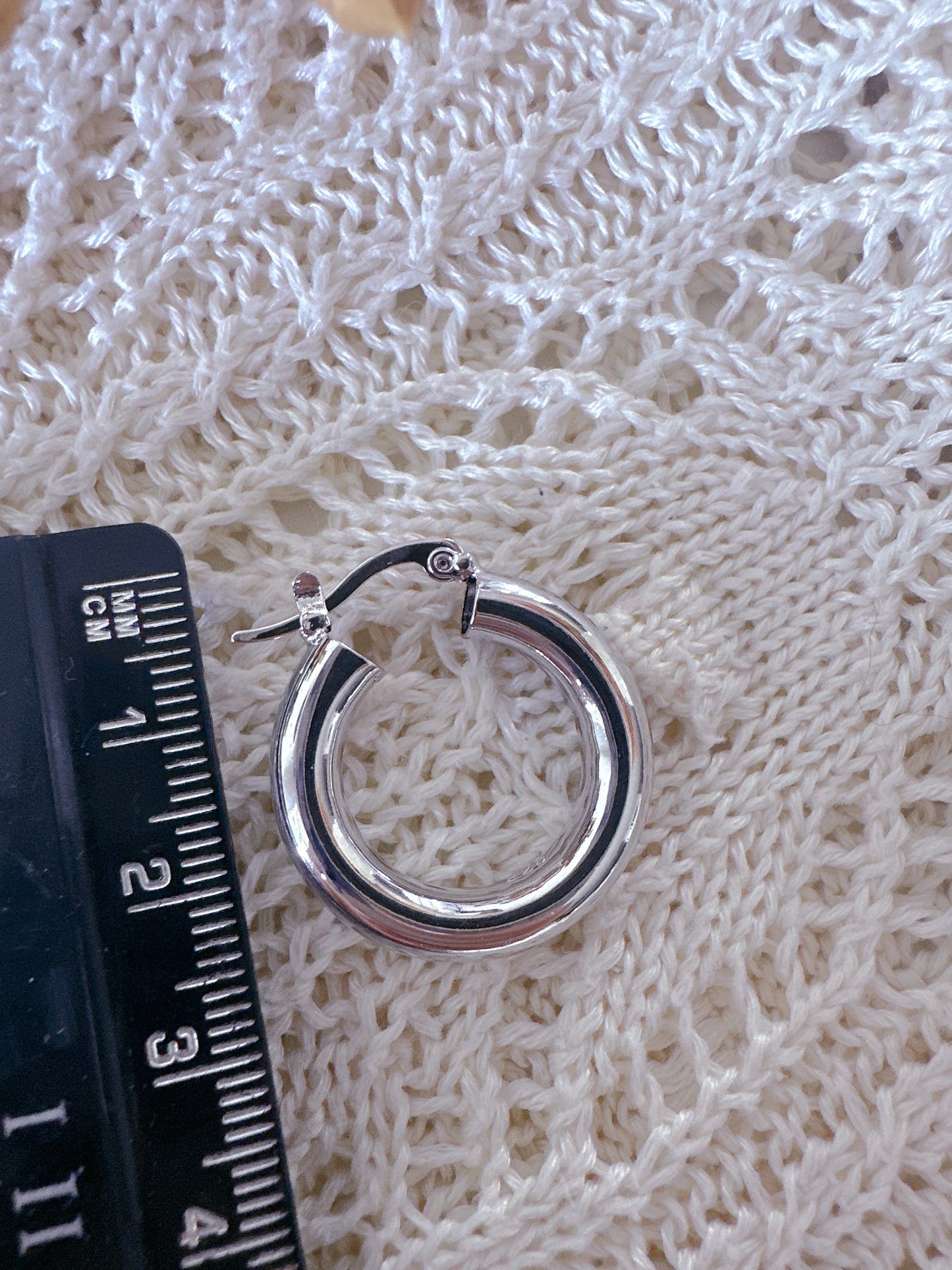 925 sterling silver hoop earrings