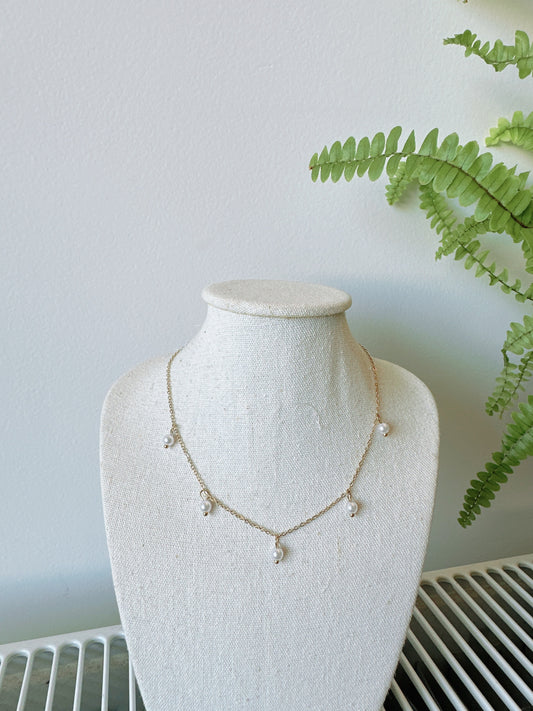 Pearl stainless steel necklace