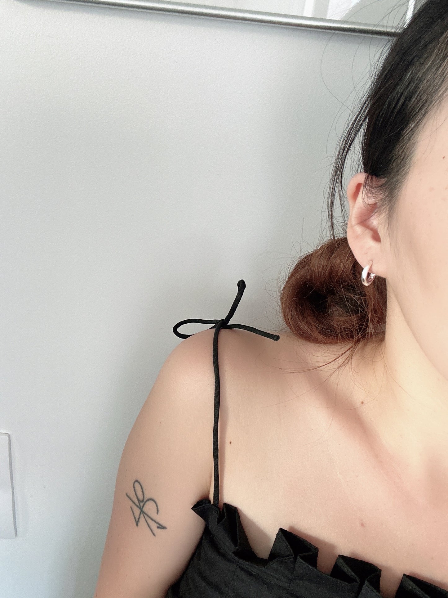 925 sterling silver mini hoop earring