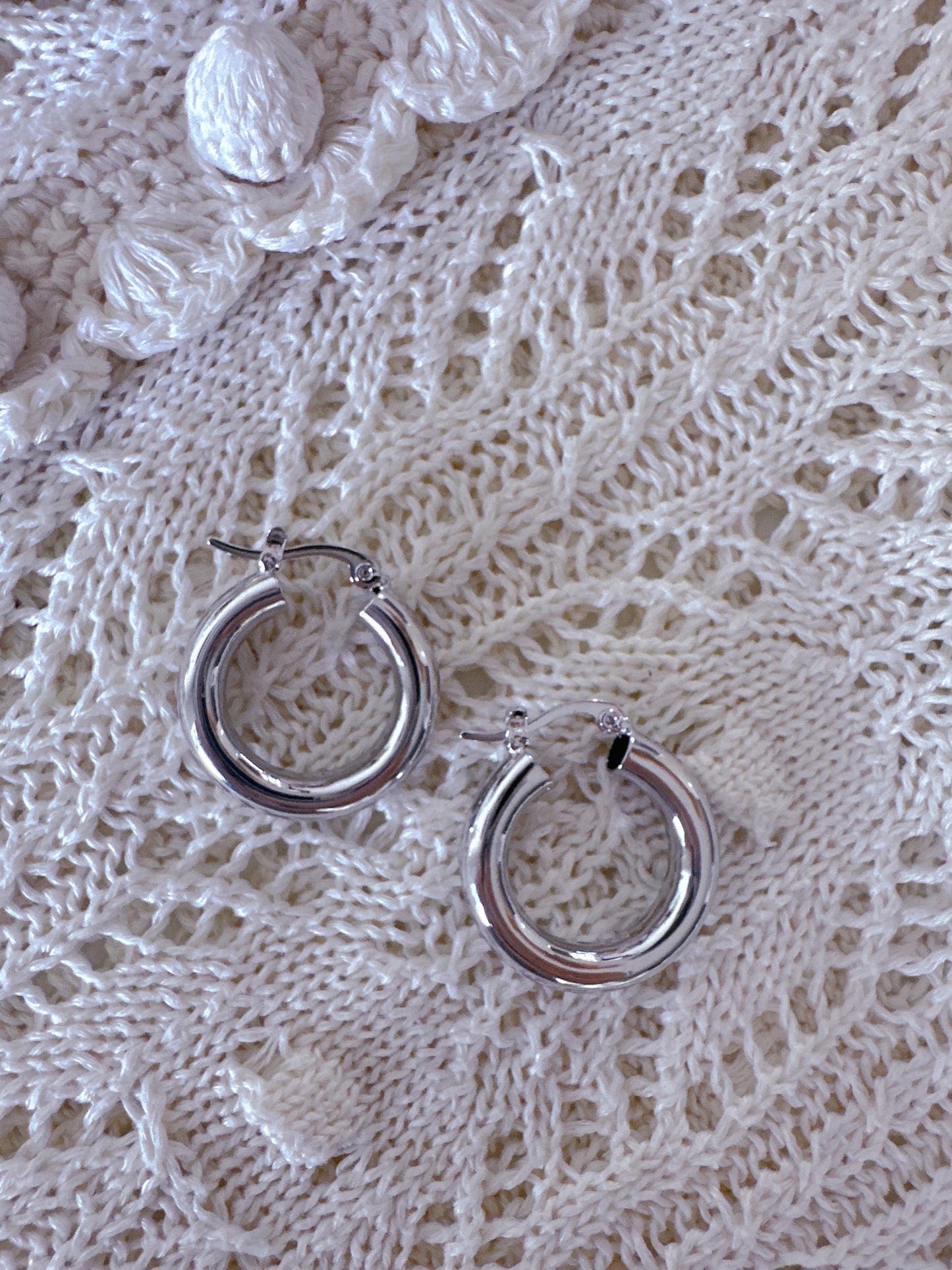 925 sterling silver hoop earrings