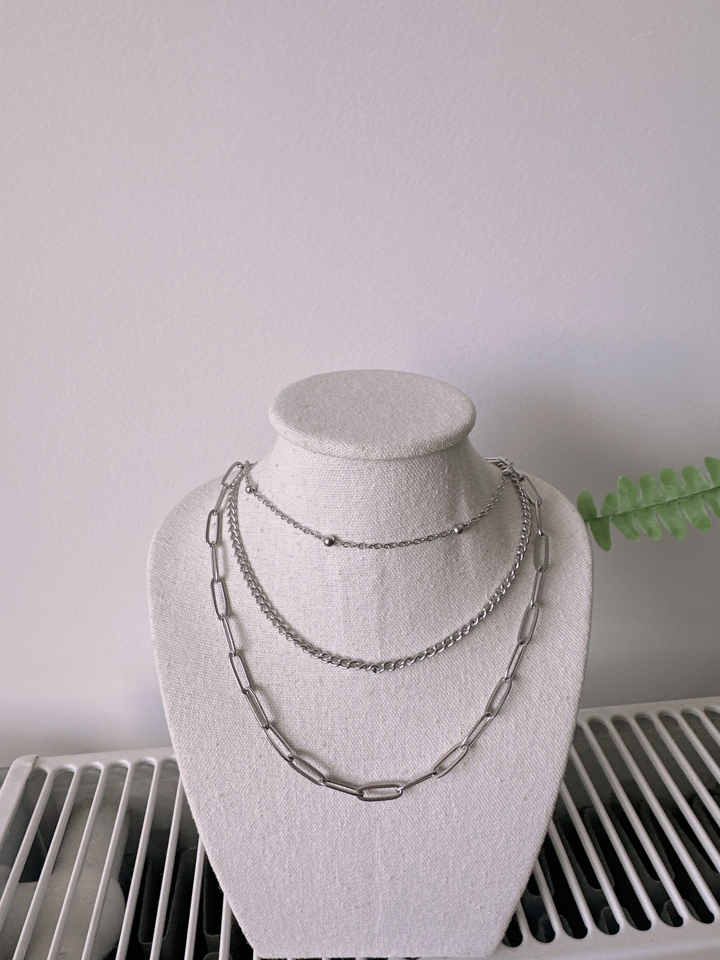 Soul Mate & Stainless steel 3 layers necklace