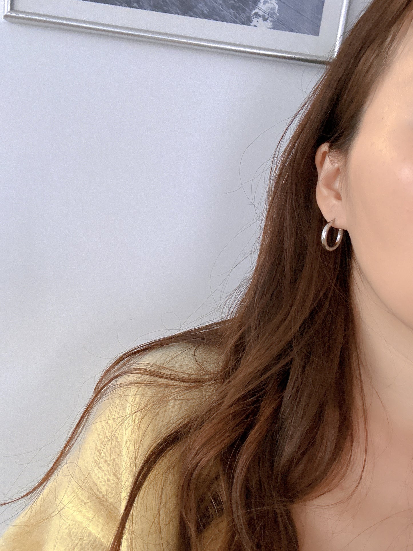 925 sterling Silver Classic hoop earrings