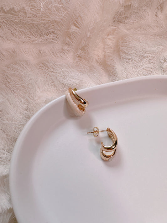 925 silver post earrings
