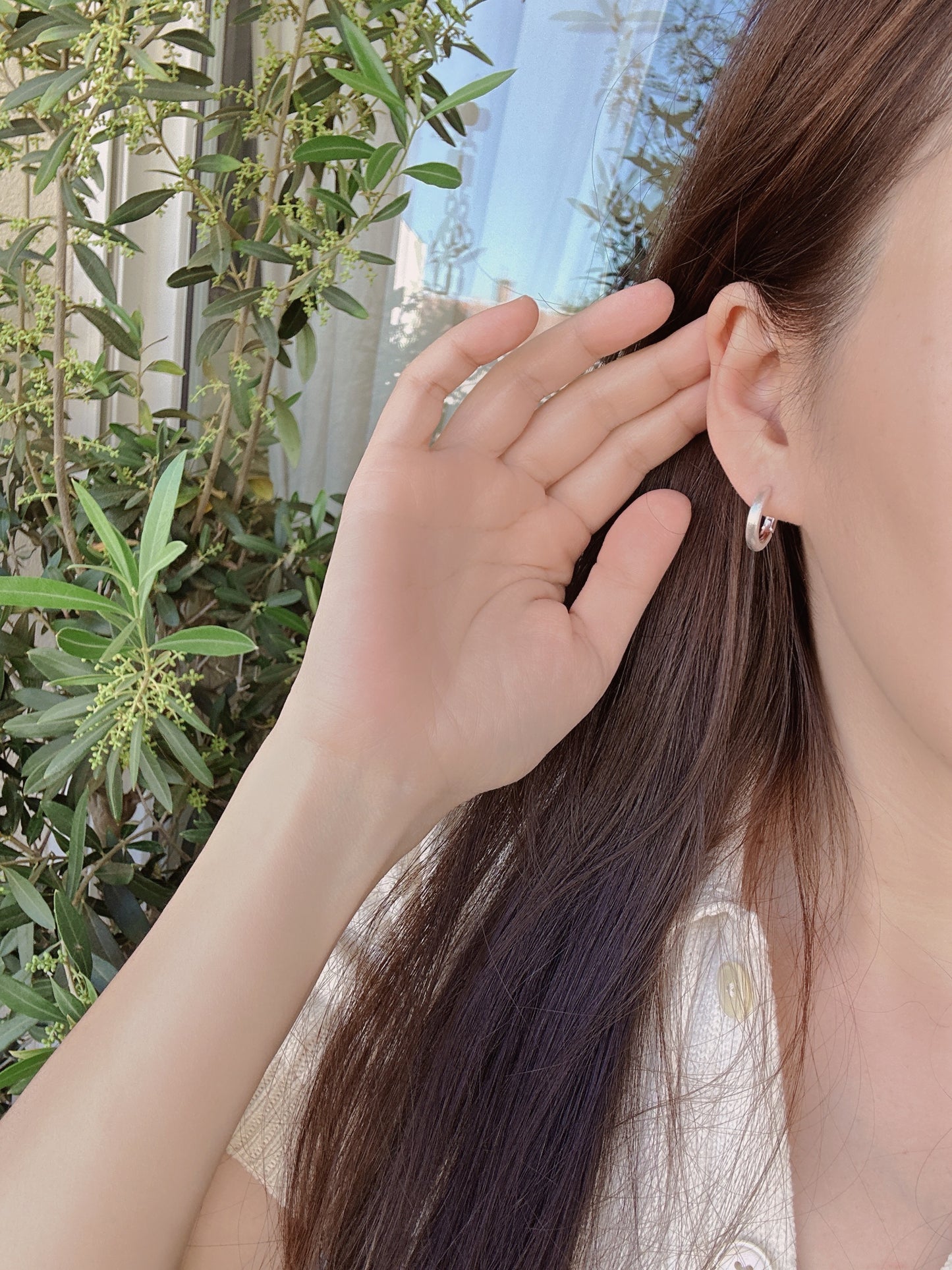 16mm 925 sterling silver hoop earrings