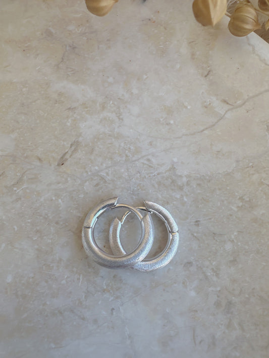 16mm 925 sterling silver hoop earrings