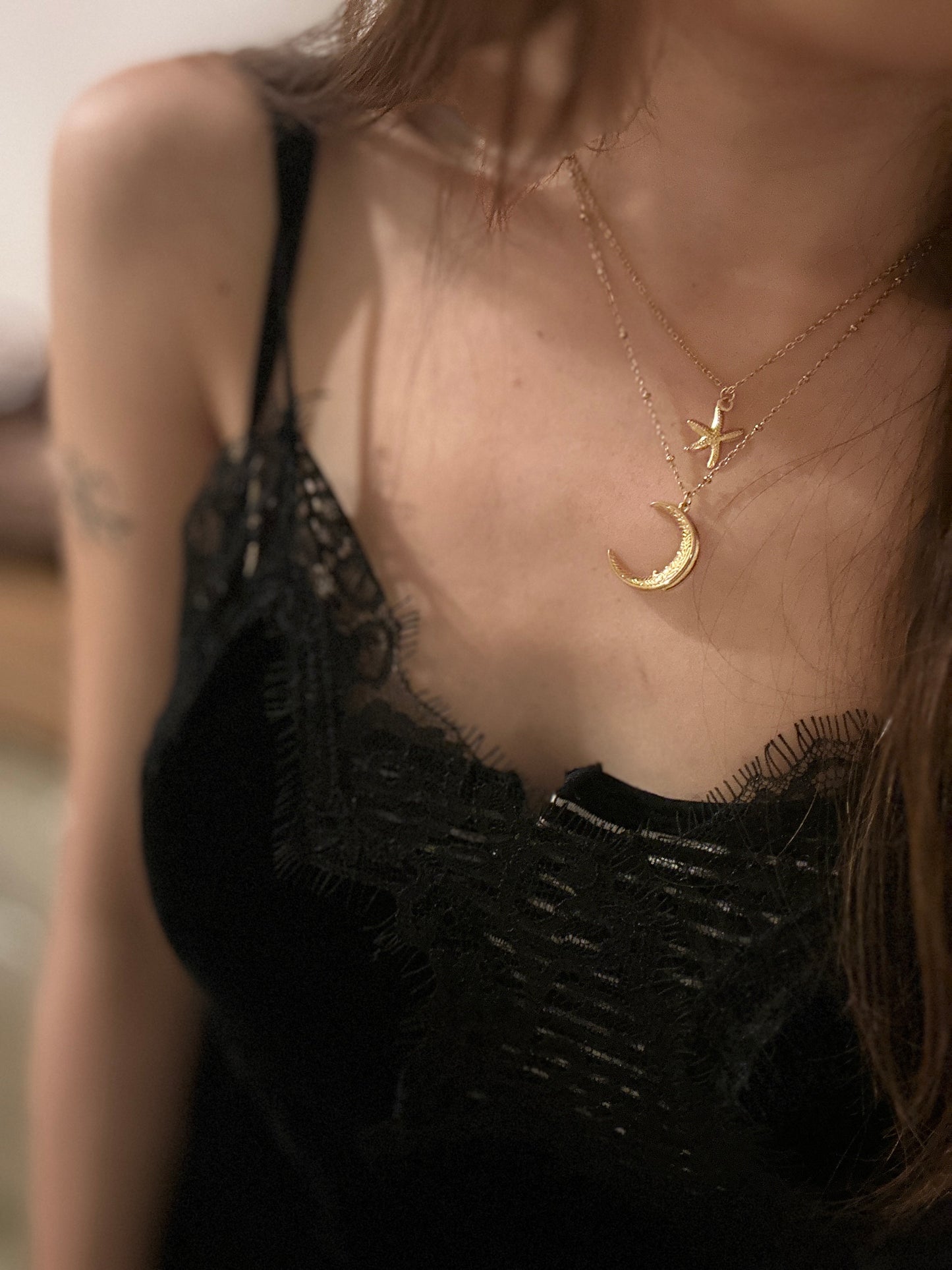 Soul Mate & Stainless steel starfish necklace