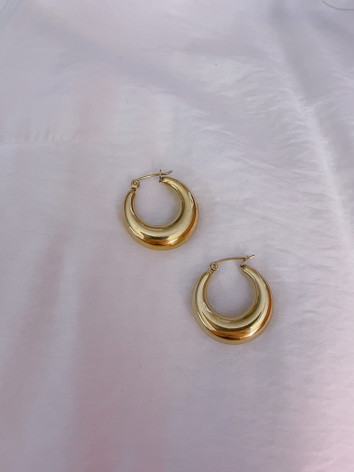 Soul Mate D & 18K Gold Plated Earrings