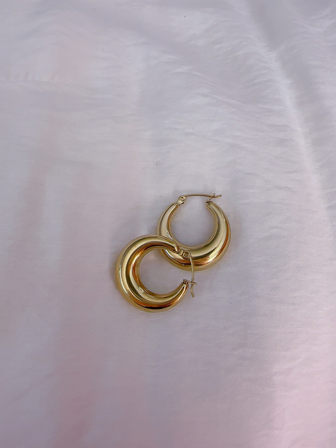 Soul Mate D & 18K Gold Plated Earrings