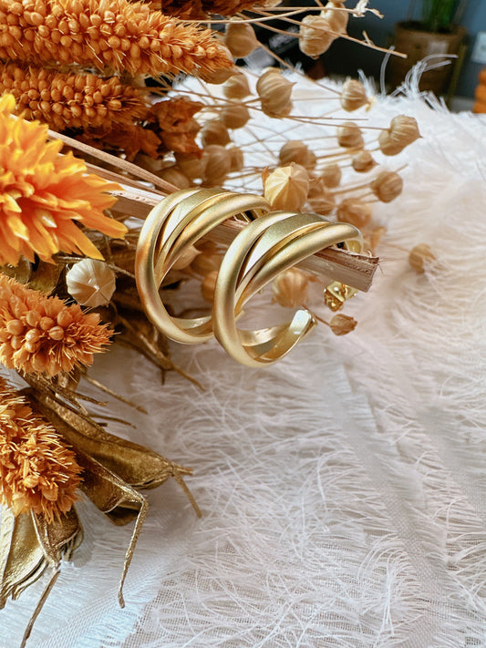 Soul Mate & Lily - 925 silver post matte earrings