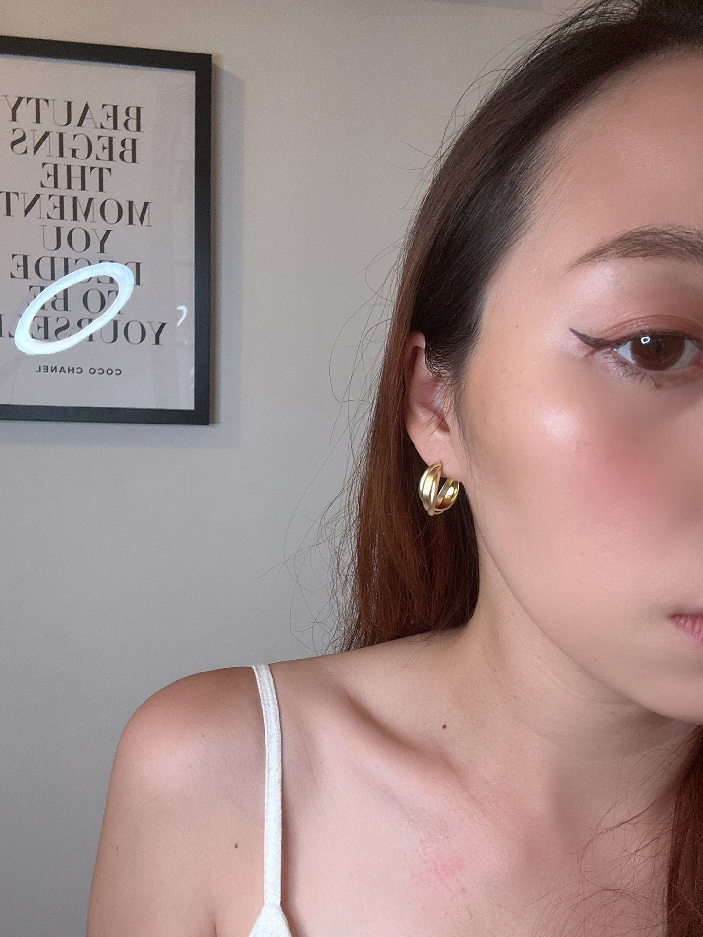 Soul Mate & Lily - 925 silver post matte earrings