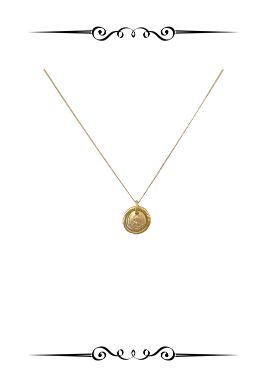 Soul Mate The Moon 18K Gold Plated 925 Silver NeckLace