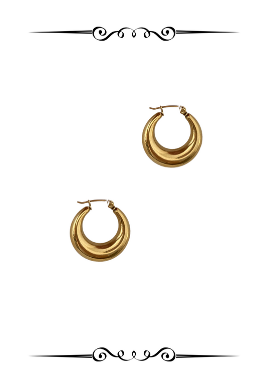 Soul Mate D & 18K Gold Plated Earrings